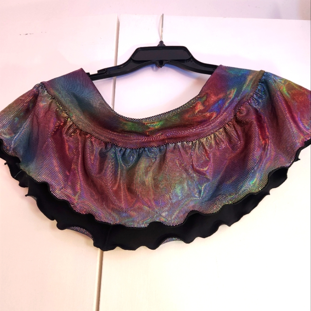 Holographic Malibu Strings Xl Bikini Coverup Skirt